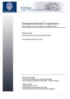 Intergenerational cooperation: Promoting pro social behavior in selfish times