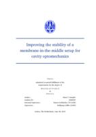 Improving the stability of a membrane-in-the-middle setup for cavity optomechanics