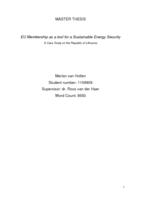 EU membership as a tool for a sustainable energy security: A case study on the Republic of Lithuania