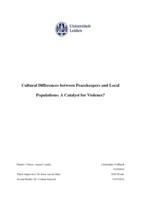 Cultural differences between peacekeepers and local populations: A catalyst for violence?