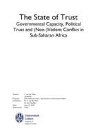 The state of trust: Governmental capacity, political trust and (non-)violent conflict in sub-Saharan Africa
