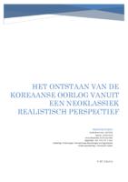 Het ontstaan van de Koreaanse Oorlog vanuit een neoklassiek realistisch perspectief