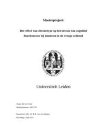 Het effect van chronotype op het niveau van cognitief functioneren bij kinderen in de vroege ochtend