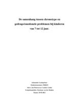 De samenhang tussen chronotype en gedrags/emotionele problemen bij kinderen van 7 tot 12 jaar