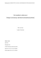 The transition to adolescence: Changes in chronotype and behavioral/emotional problems.