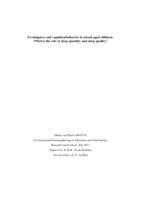 Eveningness and cognition/behavior in school-aged children: What is the role of sleep quantity and sleep quality?