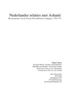 Nederlandse relaties met Ashanti: het perspectief van de Tweede West-Indische Compagnie, 1750-1772