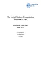 The United Nations Humanitarian Response in Syria