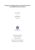 The Impact of Neoliberal Reforms on Female Entrepreneurs in the Middle East and North Africa