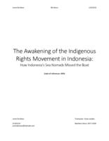 The Awakening of the Indigenous Rights Movement in Indonesia