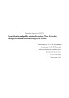 Securitization and public opinion formation. What drives the changes in attitudes towards refugees in Poland?