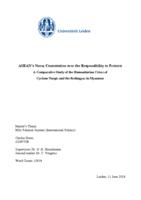 ASEAN’s norm contestation over the responsibility to protect: A comparative study of the humanitarian crise of cyclone Nargis and the Rohingyas in Myanmar
