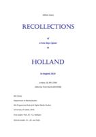 Recollections of A Few Days Spent in Holland in August 1826