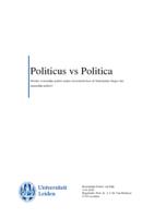 Politicus vs politica: Worden vrouwelijke politici anders beoordeeld door de Nederlandse burger dan mannelijke politici?
