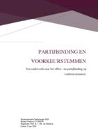 Partijbinding en voorkeurstemmen: Een onderzoek naar het effect van partijbinding op voorkeurstemmen