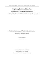 Exploring Bobbio's idea of an egalitarian left-right dimension: Distinguishing between a holistic and a situation-specific approach