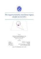 The supersymmetric non-linear sigma model on SU(2N)