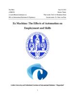 Ex Machina: The effects of automation on employment and skills