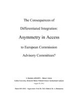 The Consequences of Differentiated Integration: Asymmetry in Access to European Commission Advisory Committees?