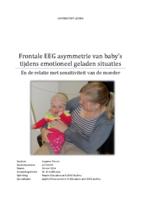 Frontale EEG asymmetrie van baby's tijdens emotioneel geladen situaties en de relatie met sensitiviteit van de moeder
