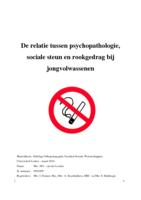 De relatie tussen Psychopathologie, Sociale Steun en Rookgedrag bij jongvolwassenen