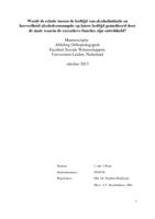 Wordt de relatie tussen de leeftijd van alcoholinitiatie en hoeveelheid alcoholconsumptie op latere leeftijd gemedieerd door de mate waarin de executieve functies zijn ontwikkeld?