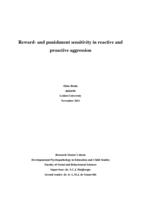 Reward- and punishment sensitivity in reactive and proactive aggression