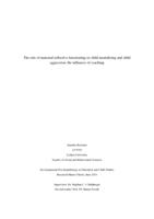 The role of maternal reflective functioning on child mentalizing and child aggression: the influence of coaching