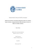 Sanction busters in the post-Cold War environment: Did the the post-Cold War environment change the incentives for sanctions busters, and does a change in incentives affect the chances of success or failure of economic sanctions?