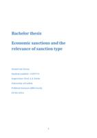 Economic sanctions and the relevance of sanction type