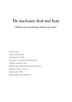 De nucleaire deal met Iran: Hebben de economische sancties gewerkt?