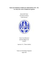 Royalty and Nationalism in Thailand and Colonial Indonesia, 1908-1942: Case Study of the Courts of Thailand and Yogyakarta