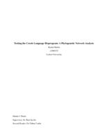 Testing the Creole Language Bioprogram: A Phylogenetic Network Analysis