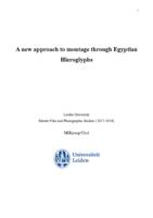 A new approach to montage through Egyptian Hieroglyphs