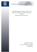 The relationship between perceived stress and depressive symptoms among Dutch university students: Moderated by personality traits?