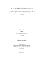 In search of the medieval 'Anonymous', On authorship of anonymous medieval chronicles in the Low Countries and the search for the author of the Chronicon Hollandiae