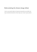 Reformulating the climate change debate. A study on context-specific conditions for strategic maneuvering with the straw man fallacy in the Nongovernmental International Panel on Climate Change’s report ‘Climate Change Reconsidered’.