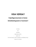 Visa Versa? Vrijwilligerstoerisme in Kenia: Ontwikkelingswerk of toerisme?