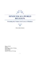 Hinduism as a World Religion