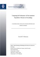 Comparing the performance of non-monotone dependence measures in psychology: A simulation study on the power of mutual information and distance correlation