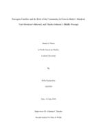 Surrogate Families and the Role of the Community in Octavia Butler's Kindred, Toni Morrison's Beloved, and Charles Johnson's Middle Passage