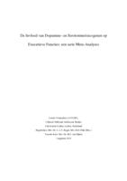 De Invloed van Dopamine- en Serotoninerisicogenen op Executieve Functies: een Serie Meta-Analyses