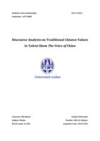 Discourse Analysis on Traditional Chinese Values in Talent Show The Voice of China