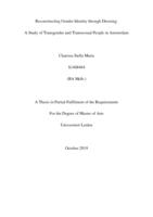 Reconstructing gender identity through dressing: A study of transgender and transsexual people in Amsterdam