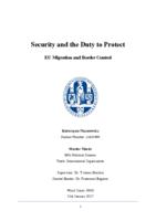 Security and the duty to protect: EU migration and border control