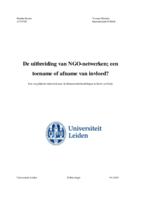 De uitbreiding van NGO-netwerken: Een toename of afname van invloed? Een vergelijkend onderzoek naar de klimaatonderhandelingen in Kyote en Parijs