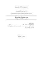 Syncope in Lycian