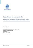 Op zoek naar de democratische meerwaarde van hyperlocals in Leiden
