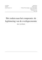 Het zoeken naar het compromis: De legitimering van de overlegeconomie