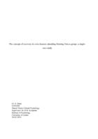 The concept of recovery in voice hearers attending Hearing Voices group: A singlecase study